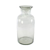 Benzara Cylindrical Shape Lidded Glass Jar, Extra Large, Clear