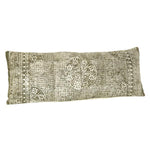 Benzara Polyfill Inserted Cotton Pillow with Block Prints, Beige