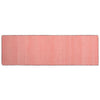 Benzara 2.5 X 8 Feet Rectangular Cotton Runner with Ribbed Details, Pink