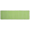Benzara 2.5 X 8 Feet Rectangular Cotton Runner with Ribbed Details, Green