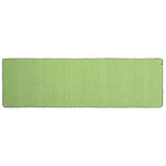 Benzara 2.5 X 8 Feet Rectangular Cotton Runner with Ribbed Details, Green
