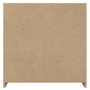 Benzara 3 Drawer Wooden Frame Chest with Sled Base, Beige