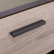 Benzara Single Drawer Wooden Nightstand with Open Shelf, Black and Brown