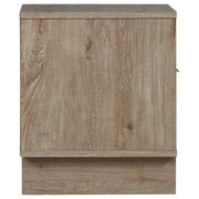Benzara Single Drawer Wooden Nightstand with Open Shelf, Brown