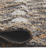 Benzara 84 x 60 Hand Tufted Polyester Rug with Diamond Design, Medium, Multicolor