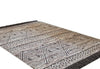 Benzara 84 x 60 Hand Woven Polyester Rug with Jacquard Print, Medium, Gray