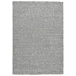 Benzara 84 x 60 Hand Woven Woolen Rug with Textured Details, Medium, Gray