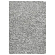Benzara 84 x 60 Hand Woven Woolen Rug with Textured Details, Medium, Gray