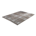Benzara 84 x 60 Hand Woven Polyester Rug with Geometric Design, Medium, Brown