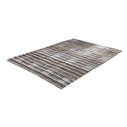 Benzara 84 x 60 Hand Woven Polyester Rug with Geometric Design, Medium, Brown