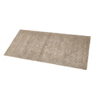Benzara 84 x 60 Hand Loomed Viscose Rug with Chevron Print, Medium, Brown