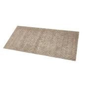 Benzara 84 x 60 Hand Loomed Viscose Rug with Chevron Print, Medium, Brown