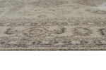 Benzara 84 x 60 Woolen Rug with Medallion Print, Medium, Gray