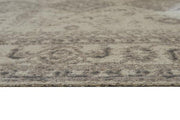 Benzara 84 x 60 Woolen Rug with Medallion Print, Medium, Gray