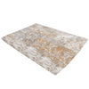 Benzara 84 x 60 Polyester Rug with Abstract Design, Medium, Gray and Gold