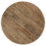 Benzara Round Coffee and 2 End Tables with Triangle Base, Set of 3, Brown and Black