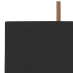 Benzara U Shaped Metal Body Table Lamp with Marble Base, Gold and Black