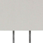 Benzara Open Capsule Metal Body Table Lamp with Fabric Drum Shade, Gray and White