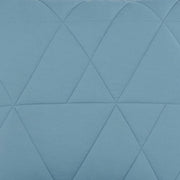 Benzara Geometrically stitched Full Size Fabric Comforter set with 2 Shams, Blue