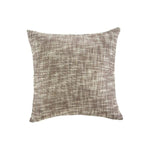 Benzara 20 x 20 Cotton Accent Pillow with Textured Details, Set of 4, Brown and White