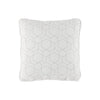 Benzara 18 x 18 Polyester Accent Pillow with Geometric Print, Set of 4, White