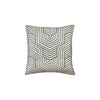 Benzara 20 x 20 Cotton Accent Pillow with Herringbone Print, Set of 4, Green and White