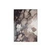 Benzara Machine Woven Fabric Rug with Galaxy Printed Design, Large, Gray and Brown