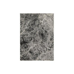 Benzara Machine Made Fabric Rug with Marble Texture, Large, Black and Gray