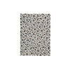 Benzara Hand Sewn Hair Fabric Rug with Tiles Pattern, Large, Black and Brown