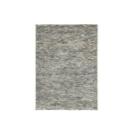 Benzara Rectangular Machine Woven Fabric Rug with 12mm Pile, Medium, Gray