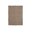 Benzara Rectangular Handwoven Jute Rug with Herringbone Pattern, Medium, Brown