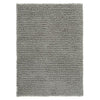Benzara Rectangular Solid Color Rug with Polyester Shag Pile, Medium, Gray