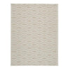 Benzara Rectangular Polypropylene Rug with Geometric Pattern, Medium, Beige