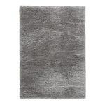 Benzara Rectangular Polypropylene Rug with Solid Color, Medium, Gray