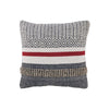 Benzara Fabric Pillow with Diamond and Beaded Pattern, Set of 4, Multicolor