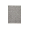 Benzara Machine Woven Fabric Rug with Embossed Cross Hatch Design, Medium, Gray