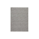 Benzara Machine Woven Fabric Rug with Embossed Cross Hatch Design, Medium, Gray