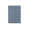 Benzara Machine Woven Fabric Rug with Embossed Cross Hatch Design, Large, Blue