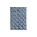 Benzara Machine Woven Fabric Rug with Embossed Cross Hatch Design, Large, Blue