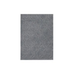 Benzara Machine Woven Fabric Rug with Hexagonal Pattern, Medium, Gray