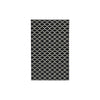 Benzara Machine Tufted Fabric Rug with Quatrefoil Pattern, Medium, Black and White