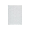 Benzara Fabric Shag Design Rug with Geometric Pattern and High Piles, Medium, White