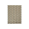 Benzara Machine Woven Fabric Rug with Geometric Pattern, Large, Multicolor