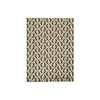 Benzara Machine Woven Fabric Rug with Geometric Pattern, Medium, Multicolor