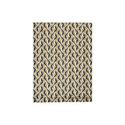 Benzara Machine Woven Fabric Rug with Geometric Pattern, Medium, Multicolor