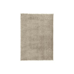 Benzara Machine Woven Shag Design Rug with Ultra Thick Pile, Large, Beige