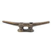 Benzara BM229289 Cast Iron Frame Cleat with Textured Details, Rustic Brown