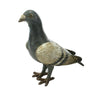 Benzara BM229290 Contemporary Style Metal Frame Pigeon Sculpture, Gray