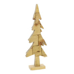 Benzara BM229352 Wooden Pine Tree Design Accent Decor, Small, Brown