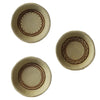 Benzara BM229359 3 Piece Bowl Design Accent Decor with Henna Art, Small, Brown
